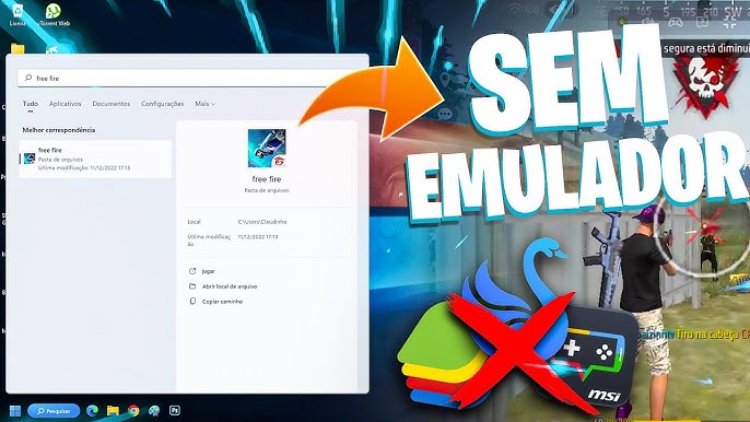 FREE FIRE PRA PC SEM EMULADOR - FREE FIRE NO GOOGLE CHROME 