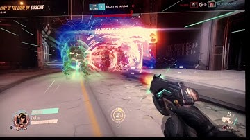 Overwatch TeamKill 6 double kill #D.VA #Zarya#TeamWork