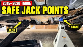 How to Safely Jack Up a 2015–2020 Chevy Tahoe | Jack Stand Placement