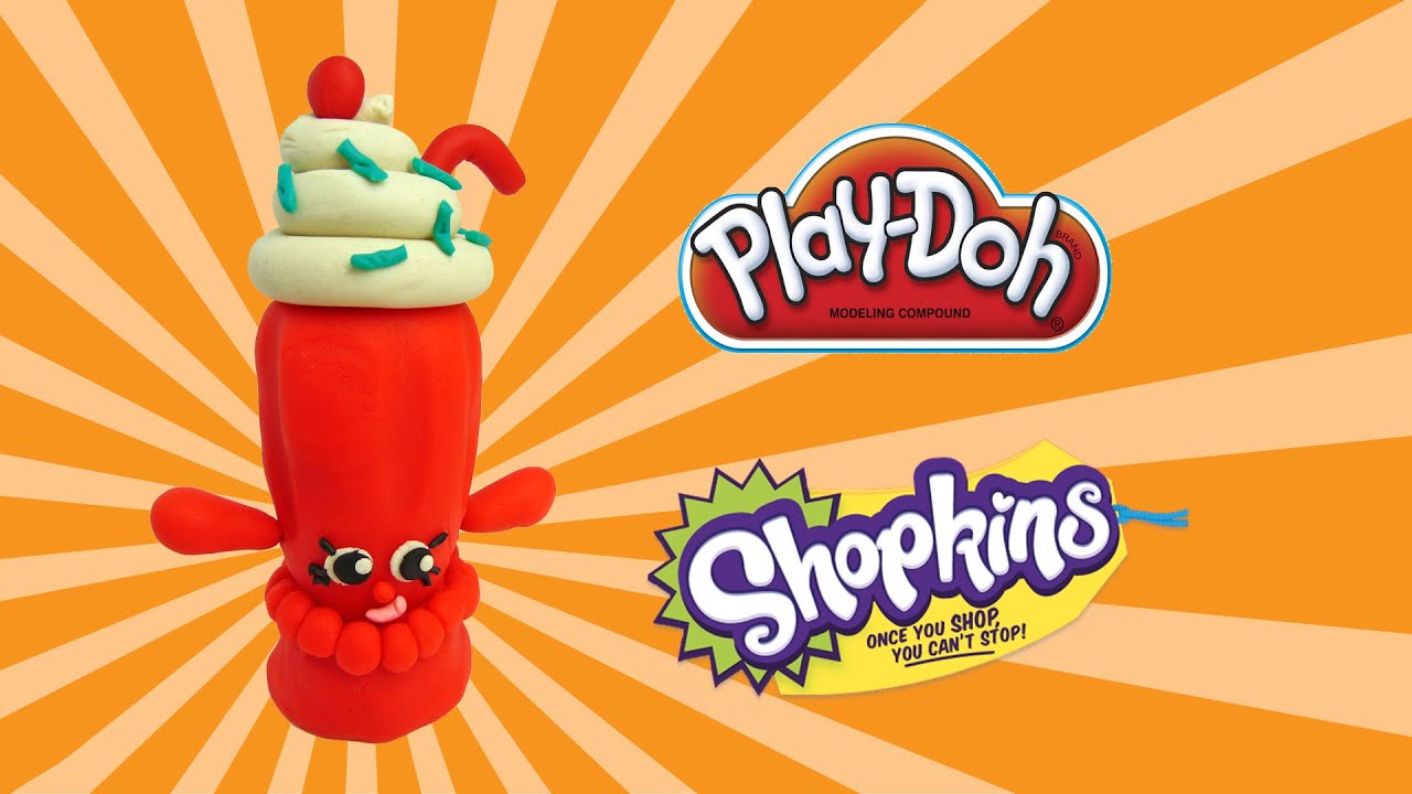 playdoh ultra rare shopkins millie shake how to make with playdoh