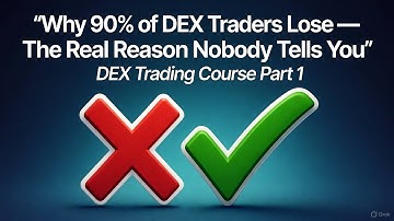 Full Dex Trading Course Part (1) Why 90% of DEX Traders Lose — The Real Reason Nobody Tells You
