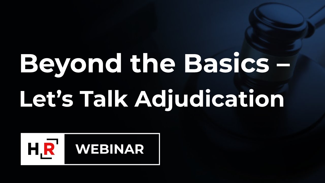 Beyond the Basics – Let's Talk Adjudication: A Background Check Program's  Hidden Gem - YouTube