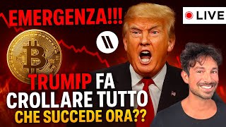 BITCOIN, CRYPTO: EMERGENZA!!! TRUMP FA CROLLARE TUTTO!! CHE SUCCEDE ORA??