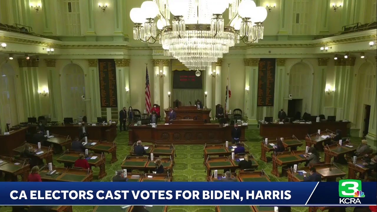 California’s presidential electors meet to cast votes for Biden, Harris