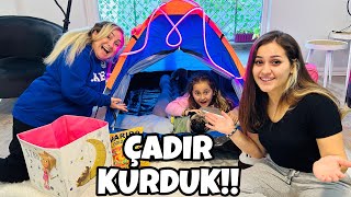 Evi̇n İçi̇nde Çadirda 24 Saat Geçi̇rmek Son Çikan Kazanir Aslı Ca