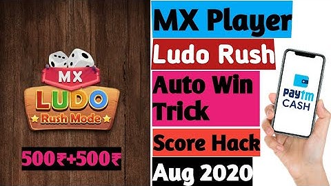 (NEW)MX Player Game Hack Ludo Rush Mode (Playing & Earning Tips) 500₹ Earn
