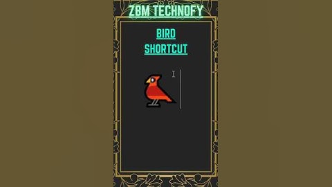 BIRD SYMBOL IN MS WORD । #technology #techshorts #windows #msword #shortcut #shorts
