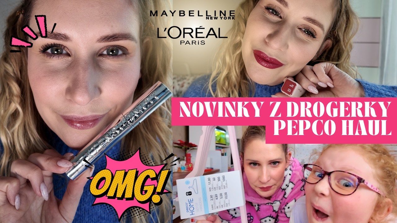 Pepco Haul | Líčení a testování novinek L'oréal a Maybelline