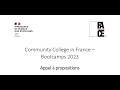 Community College in France - Bootcamps 2023