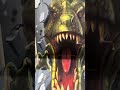 ティラノサウルスのトリックアートに遭遇 Giant dinosaur trick Art Trex #dinosaur #恐竜　#ティラノサウルス