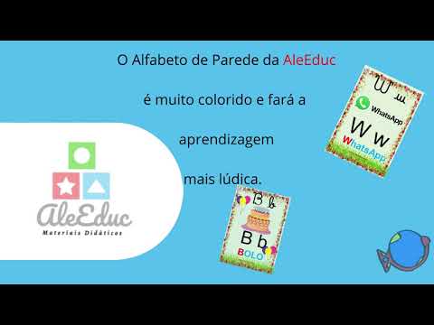 AleEduc - Alfabeto de Parede Super Colorido
