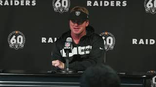 Jon Gruden On The Derek Carr Slide Ruling: "The Most Ridiculous Call That I've Been Associated With"