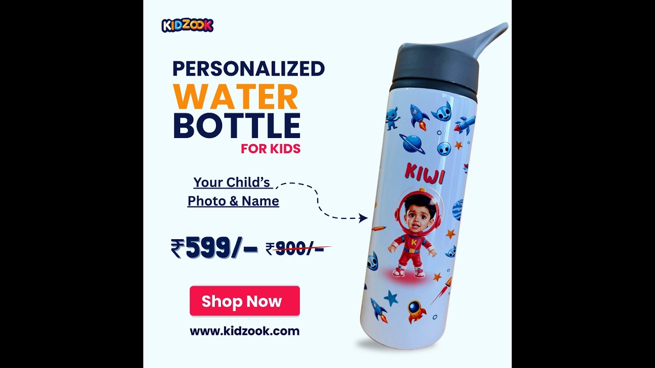 Personalized Bottle for Kids | Custom Name Bottle | Kidzook
