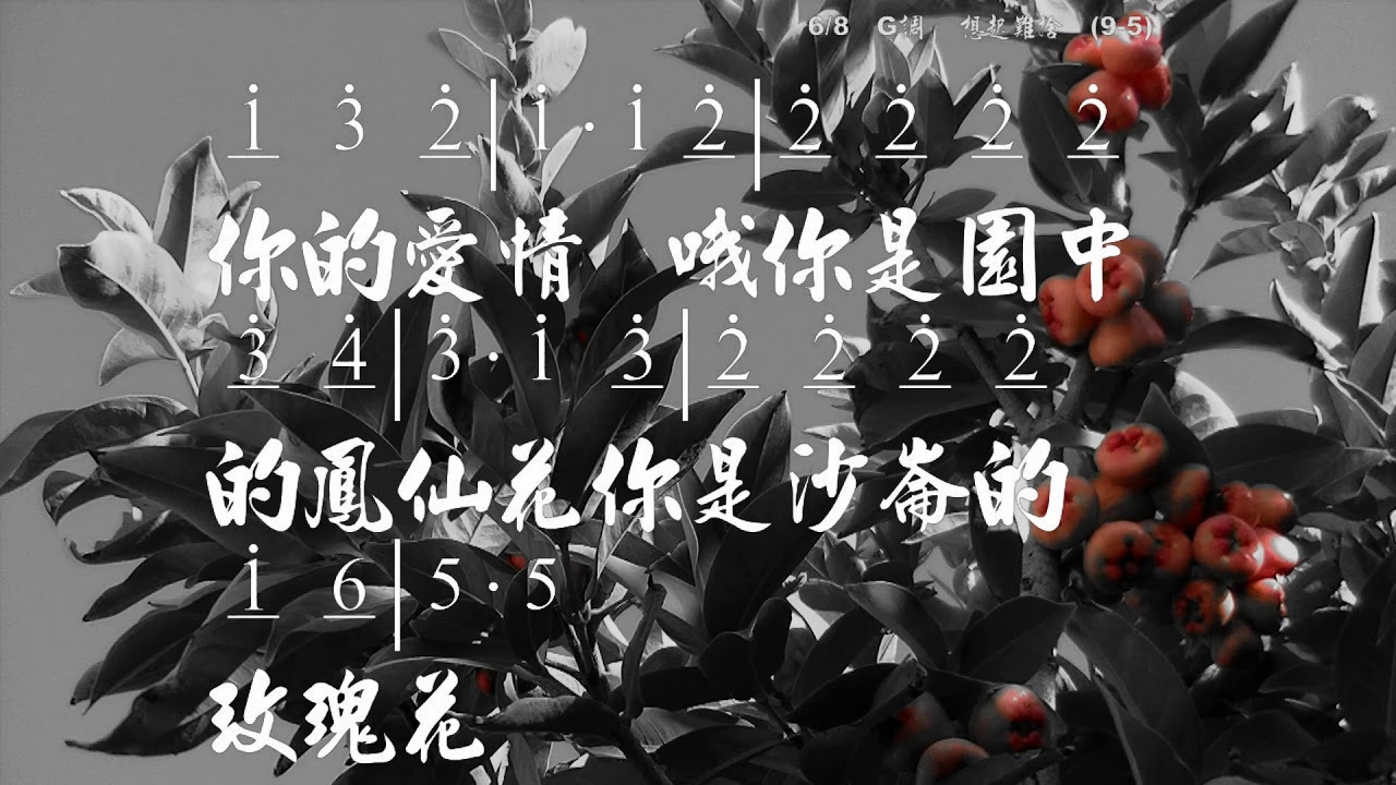 想起難捨 Lord Jesus, When I Think Of Thee 作者不詳 伴奏版 簡譜 樂器 中文字幕 YouTube