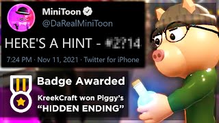 MINITOON GAVE A HUGE HINT.. (Roblox Piggy True Ending)