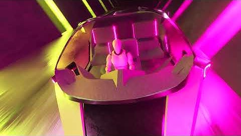 One Hour  4K I Neon Alien Space Tunnel I  I INFINITE LOOP I Relaxing Screensaver