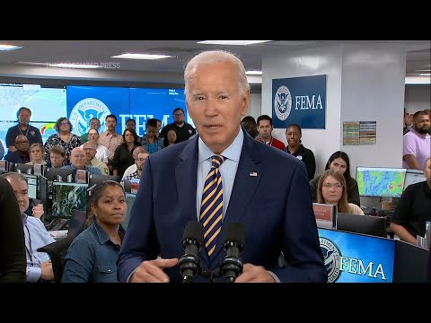 Biden visits FEMA