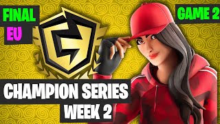 Fortnite FNCS Week 2 DUO EU FINAL Game 2 Highlights - Fortnite Champion Series