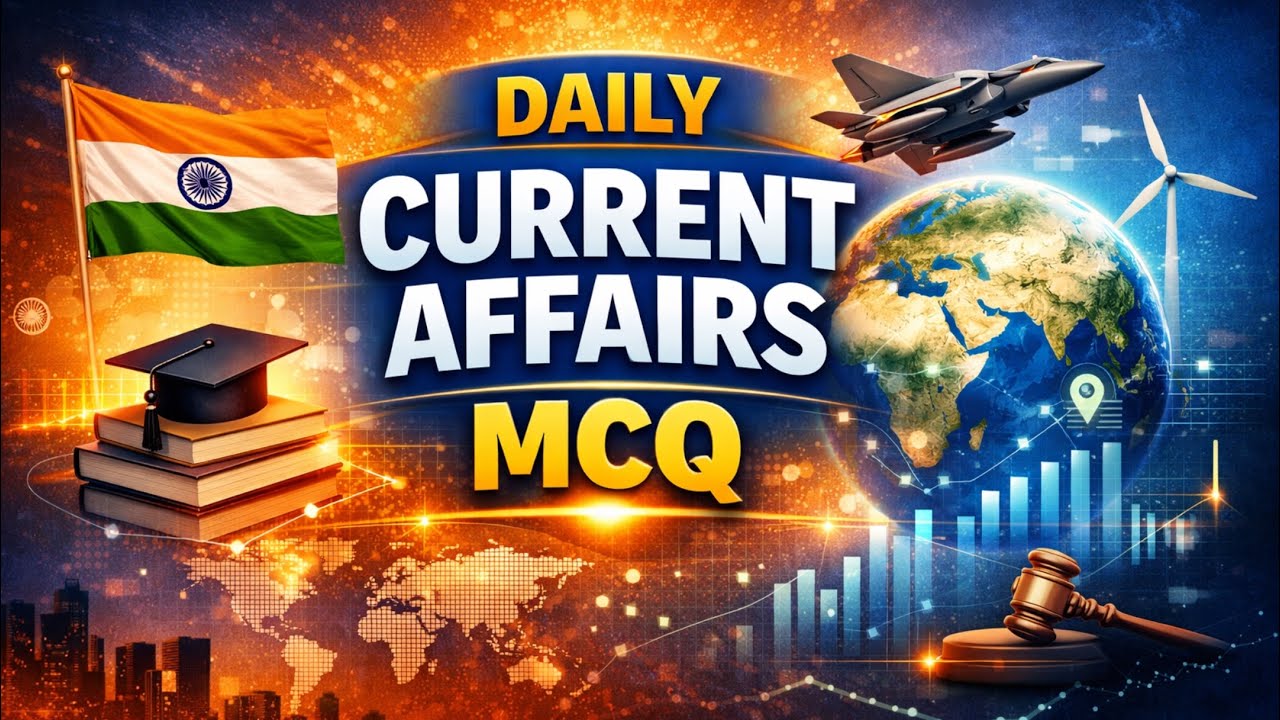 Daily Current Affairs  20 MCQ|| 15/01/2026 ||.For all govt exam