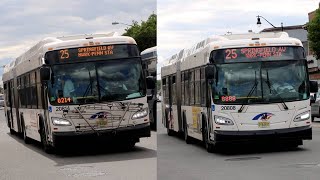 New Jersey Transit: 2020 New Flyer XD60 #20808 w/ #20814 on the 25 at the Irvington Bus Terminal
