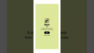 Digits #23 by NYT - 2 May 2023 #nyt #digits #game #apuzzleenthusiast