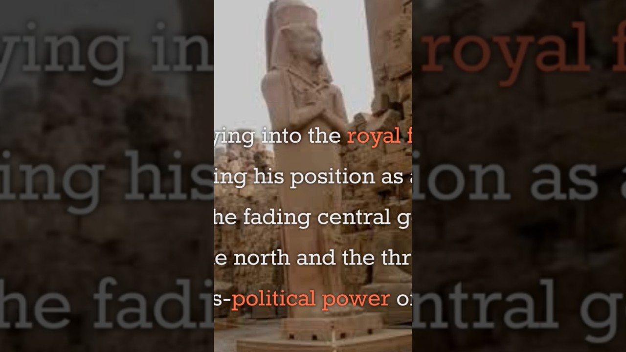 Pinedjem  I was too young to succeed to the high priesthood of Amun