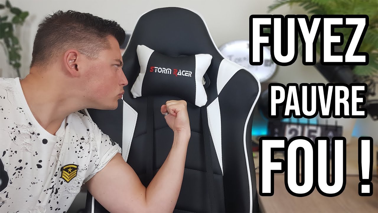 Chaise gaming à moins de 200 euros ? Mauvaise idée ! Storm Racer