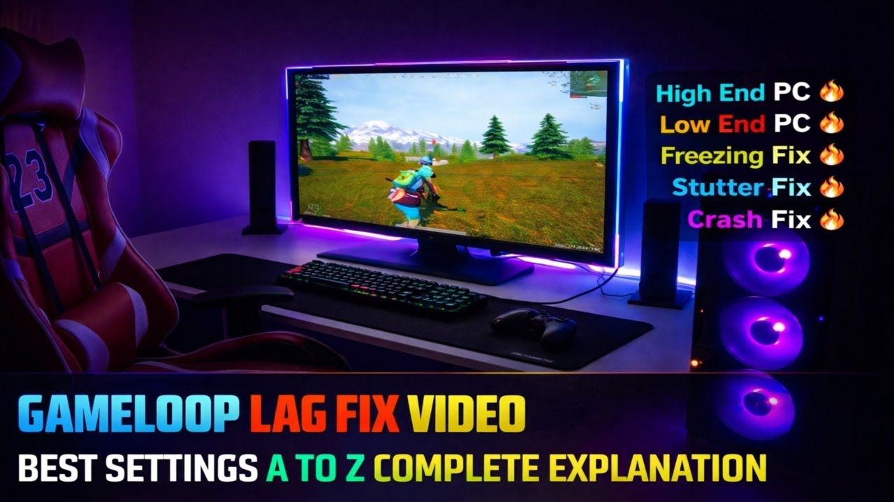 🔥 Ultimate GameLoop Lag Fix |& FPS Drops Fixed | Secret Settings|حل جميع مشاكل Gameloop ببجي اللاج