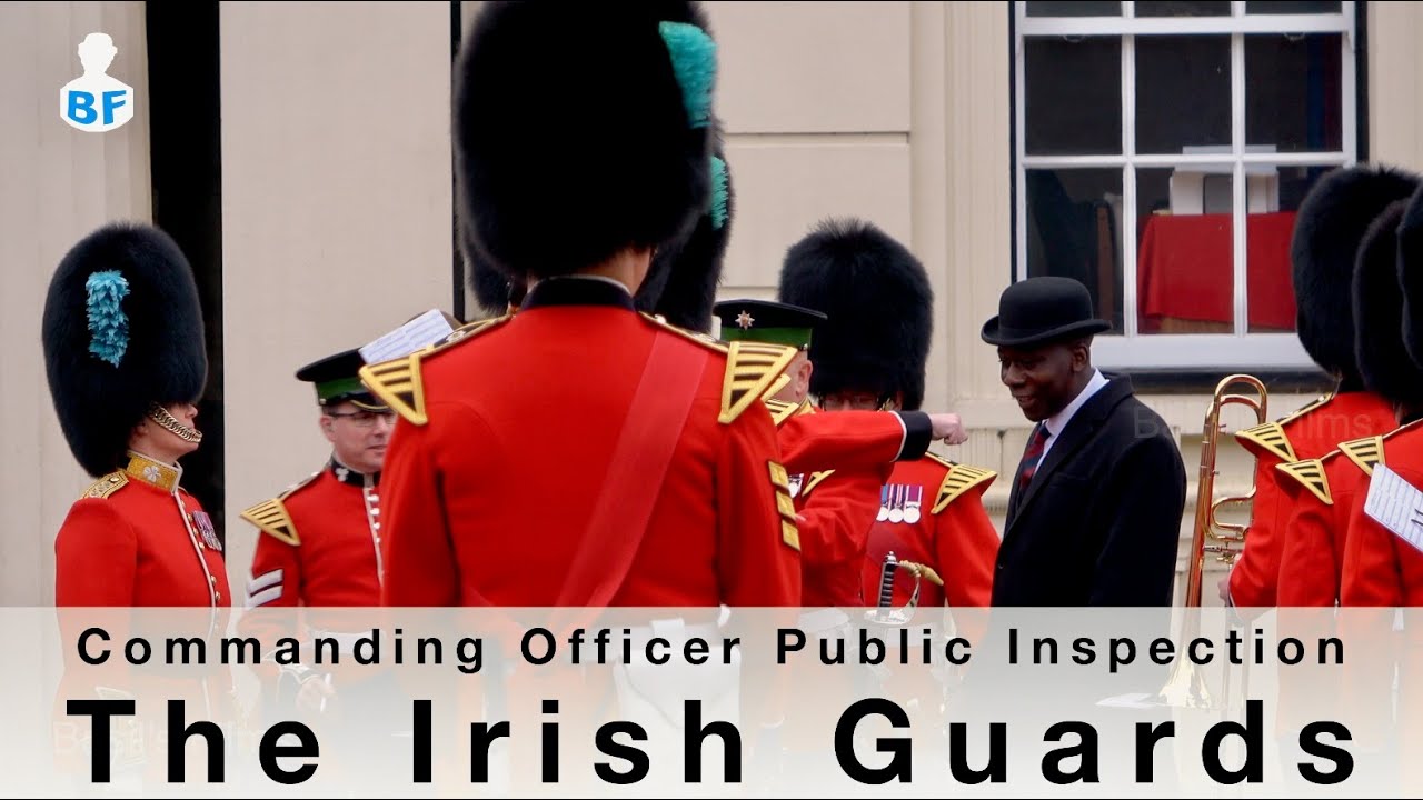 Band of the Irish Guards Public Commanding Officer Inspection the Wellington Barracks Parade ground