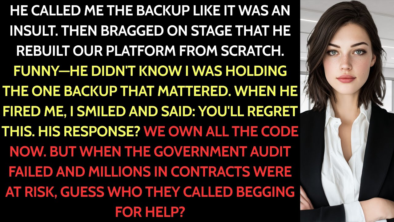 Her “Backup” Was The Only Copy | CEO’s son bragged on stage, so I...