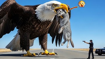 Brave Rescue Team Saves Innocent Rabbit from the Eagle’s Deadly Claws 🦅