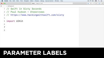 Parameter labels – Swift in Sixty Seconds