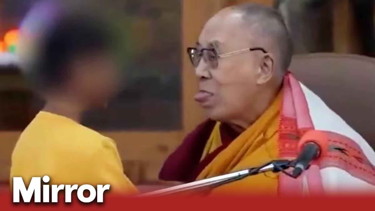 The Dalai Lama apologizes for asking a young boy to suck his tongue