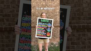 It’s My Birthday!  Let’s Make a Chalkboard To Celebrate! 🥳