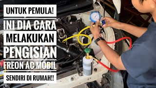 How to refill your car's AC refrigerant at home. For BEGINNERS! | Toyota Rush