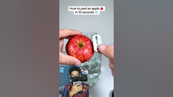 ترند تقريش التفاح بالموس !!