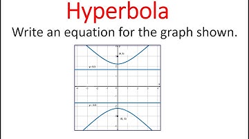 Equation Of Hyperbola From Given Graph With Directrices & Foci