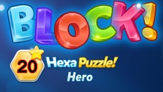 BLOCK! Hexa Puzzle! Hero Level 20 (Premium) - Lösung Solution Walkthrough screenshot 4