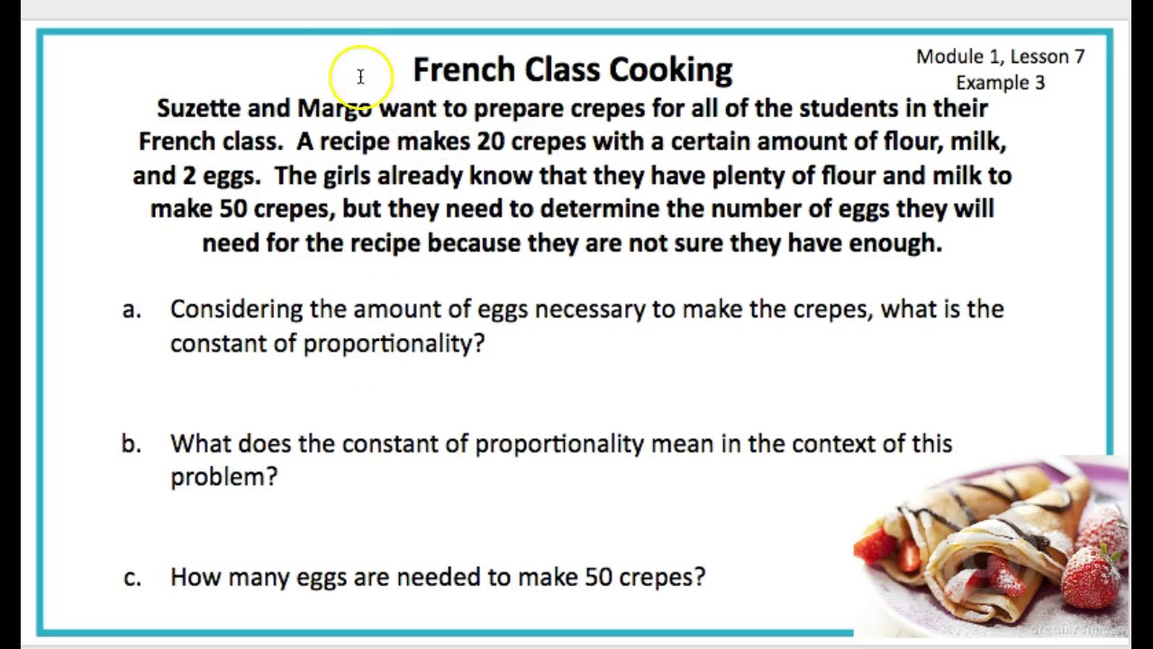 7th Grade Module 1 Lesson 7 Examples 2 and 3 - YouTube