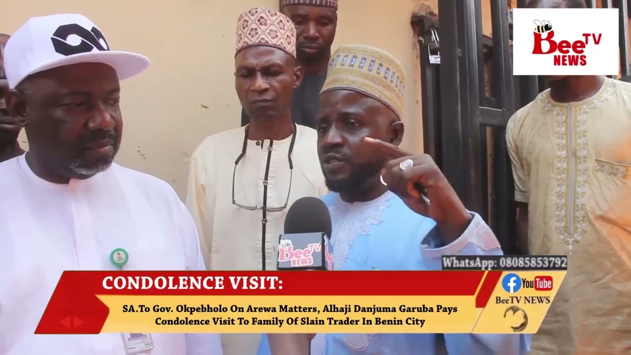SA.Губернатору Окпебхоло по делам Арева Альхаджи Данджума Гаруба нанес визит соболезнования семье.