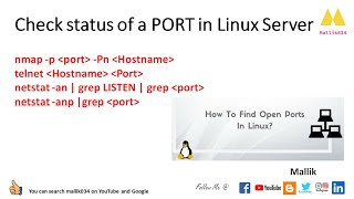 Oracle DBA Basics #01 || Verify Port is opened or Listening in Linux Server (nmap, telnet, netstat)