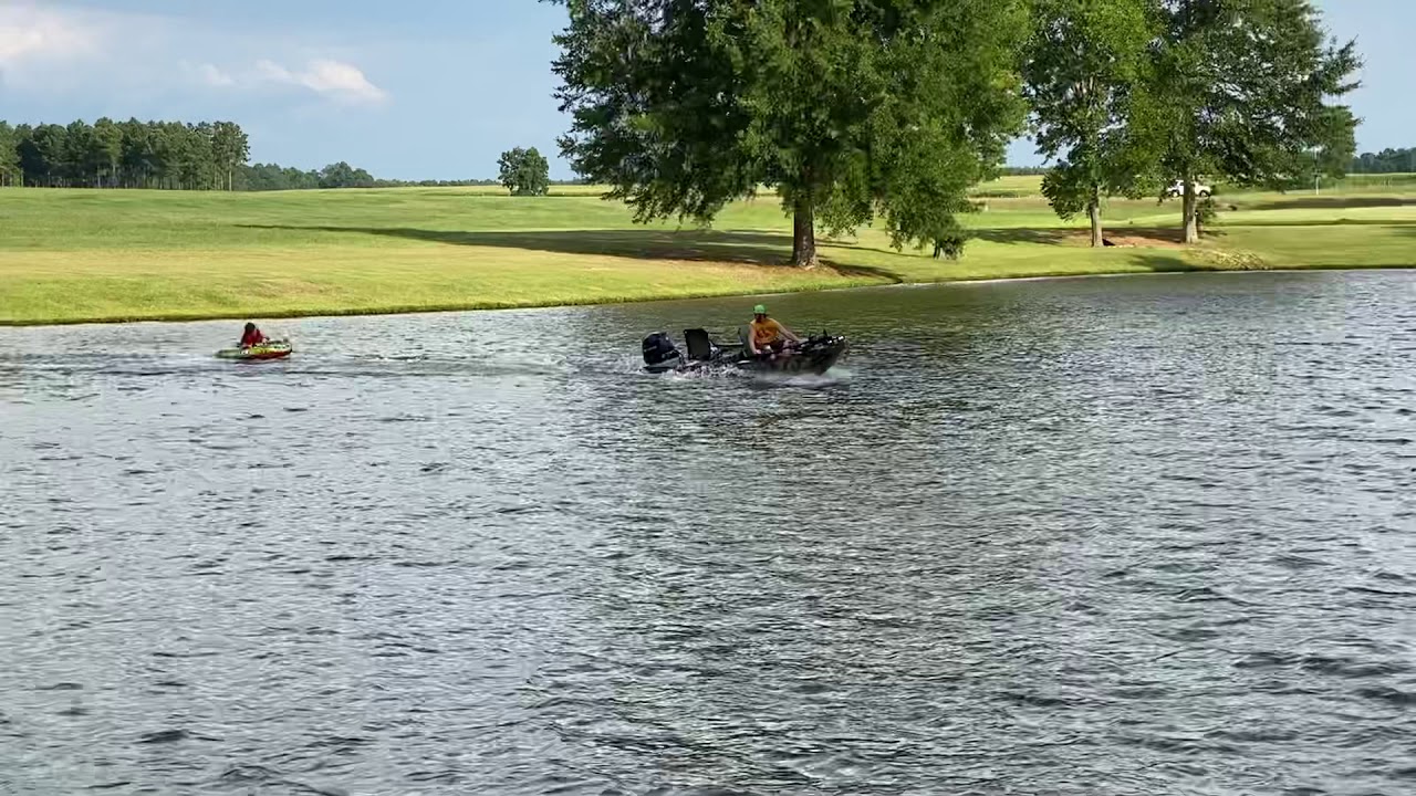 Tubing on the pond Rhett YouTube