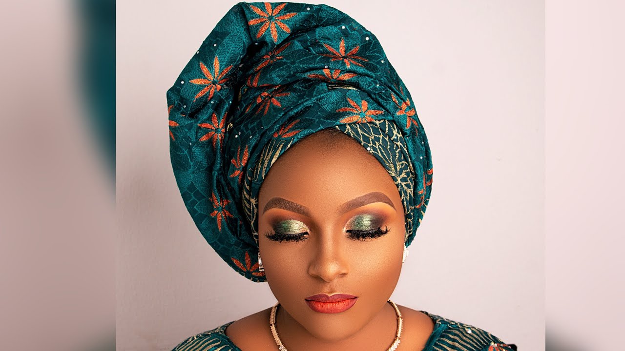 How to tie a turban how to tie a lace material headtie beginners