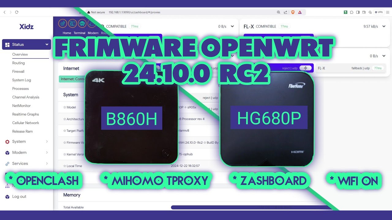 Review ⭕ Firmware Xidzwrt hg680p & B860h Wifi On - YouTube