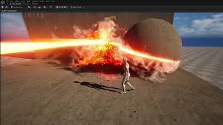 Niagara Fluids 5.8 Heat Leaser Realtime VFX in Unreal Engine