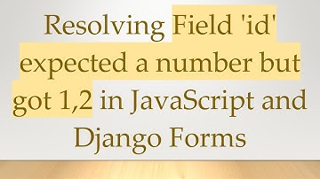 Resolving Field 