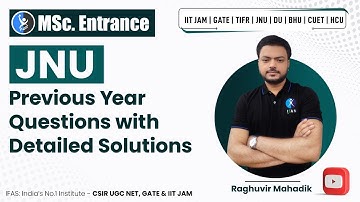 JNU Previous Year Questions With Solution For MSc. Entrance