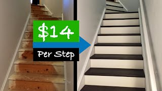 Staircase Makeover with a Budget of $180 on Weekend  Easy Steps