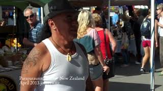 Birthday wishes at the Paraparaumu market in 2013