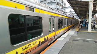 JR南武線 E233系8000番台N10編成 各駅停車川崎行き 武蔵新城駅進入